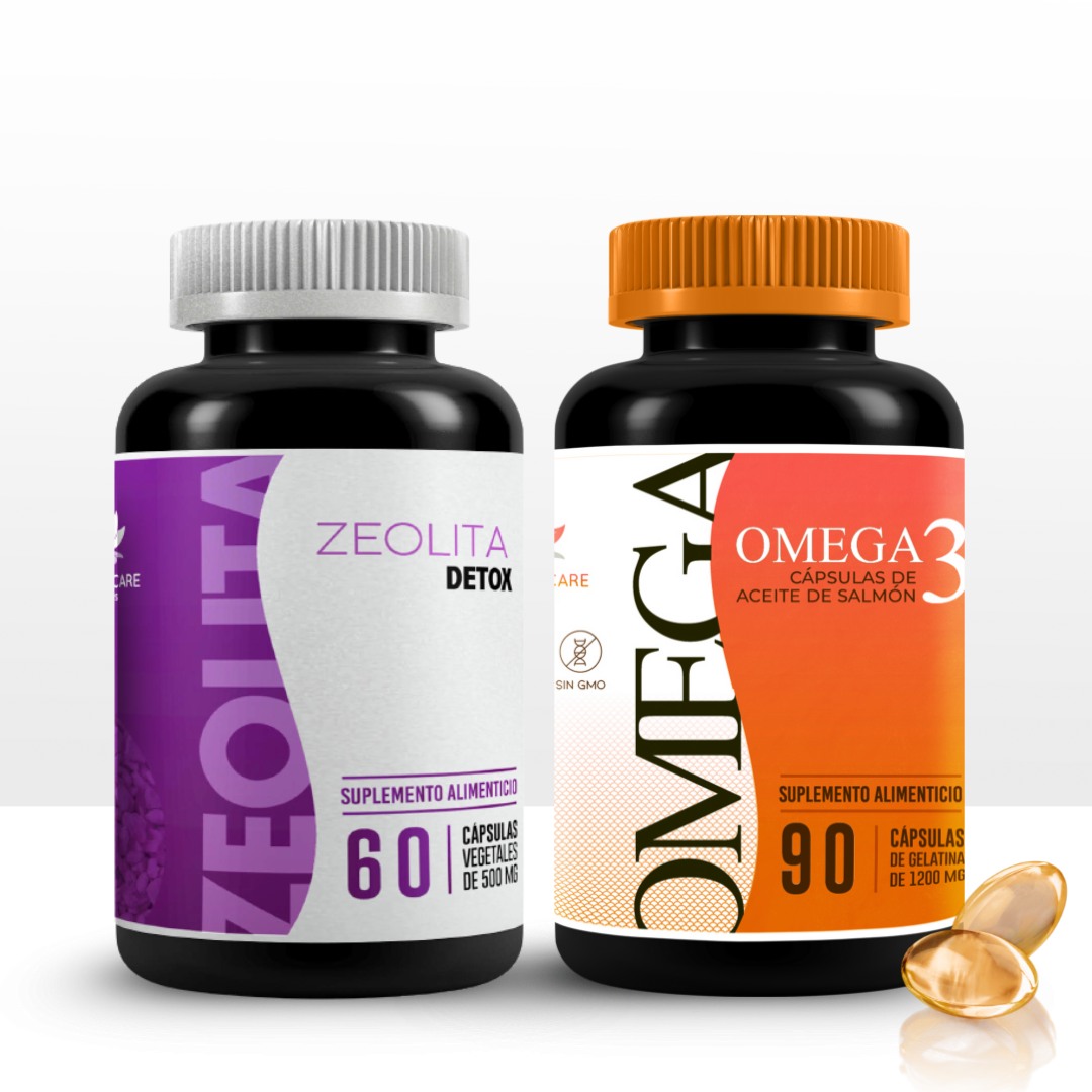 Zeolita 60 Caps + Omega 3 90 Caps KIT POST RADIOTERAPIA