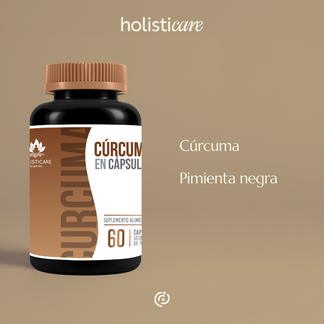 CÚRCUMA - Cúrcuma orgánica + Pimienta negra 60 cáps