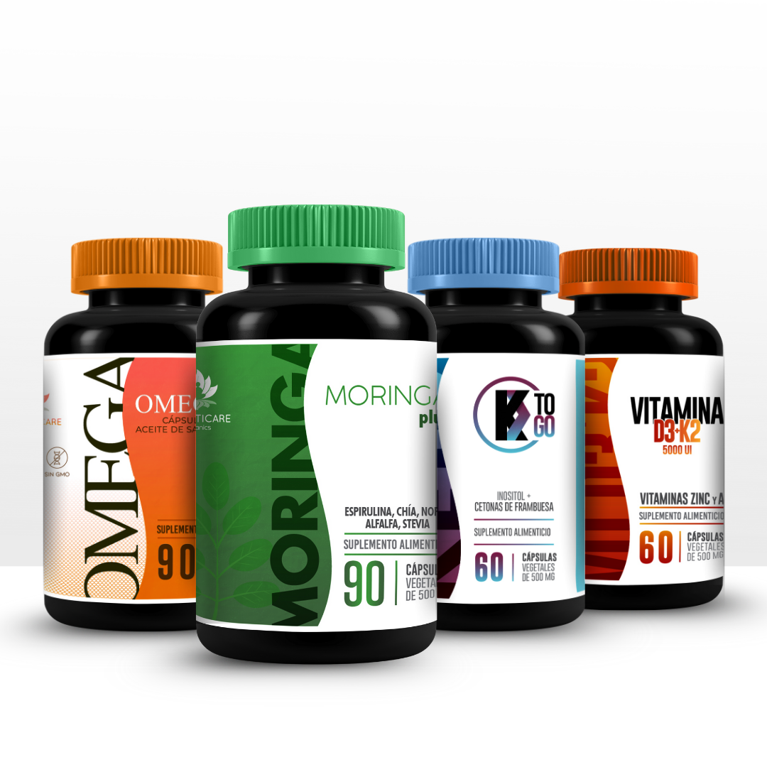 Omega3 +Vitamina D3K2 + KTOGO + Moringa Hipertensión