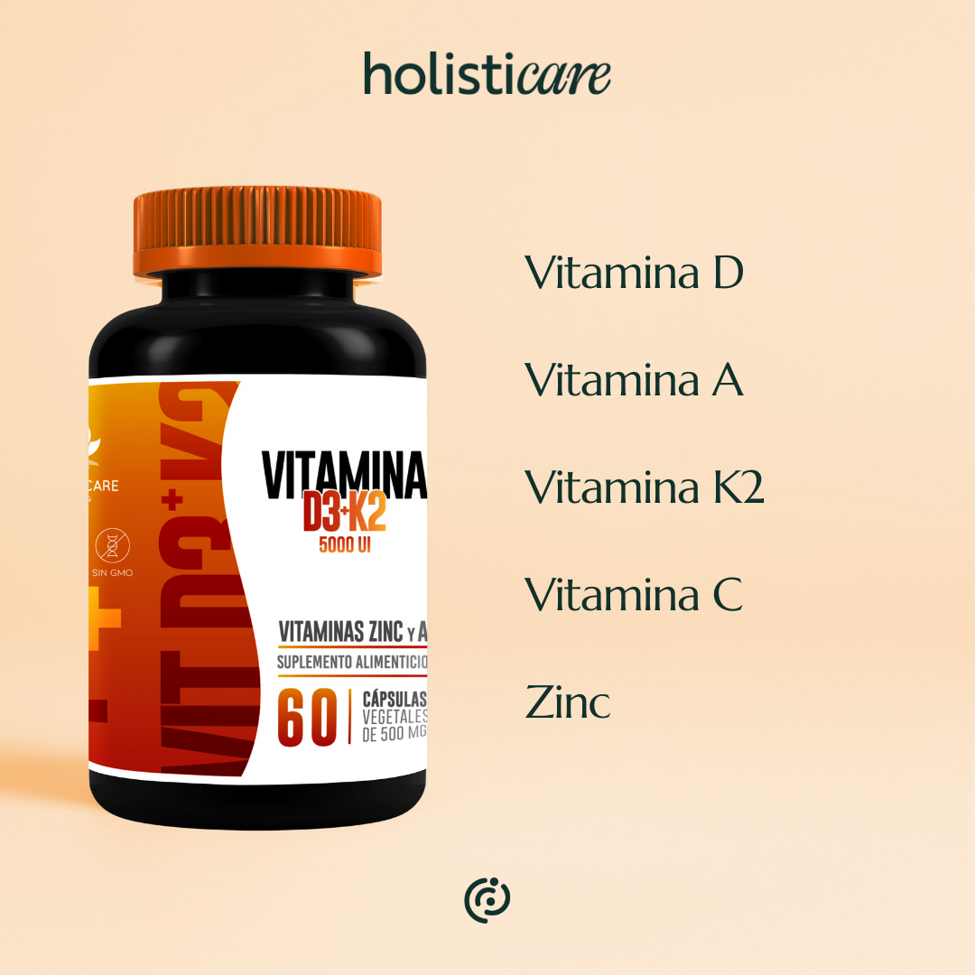 Vitamina D3+K2 - 60 Cápsulas