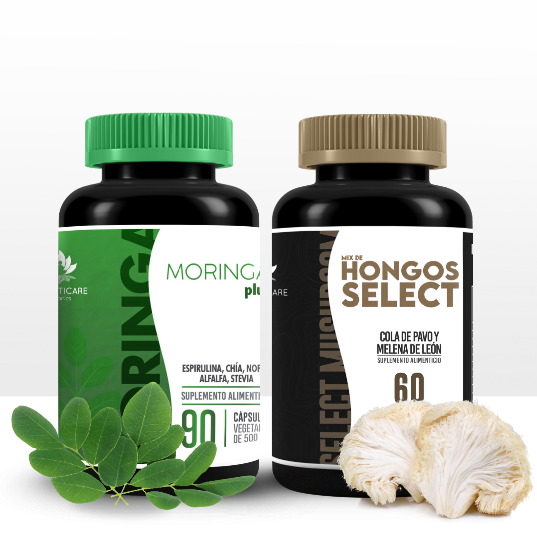 Mix De Hongos Select 60 Caps + Moringa Plus 90 Caps KIT EQUILIBRIO EMOCIONAL
