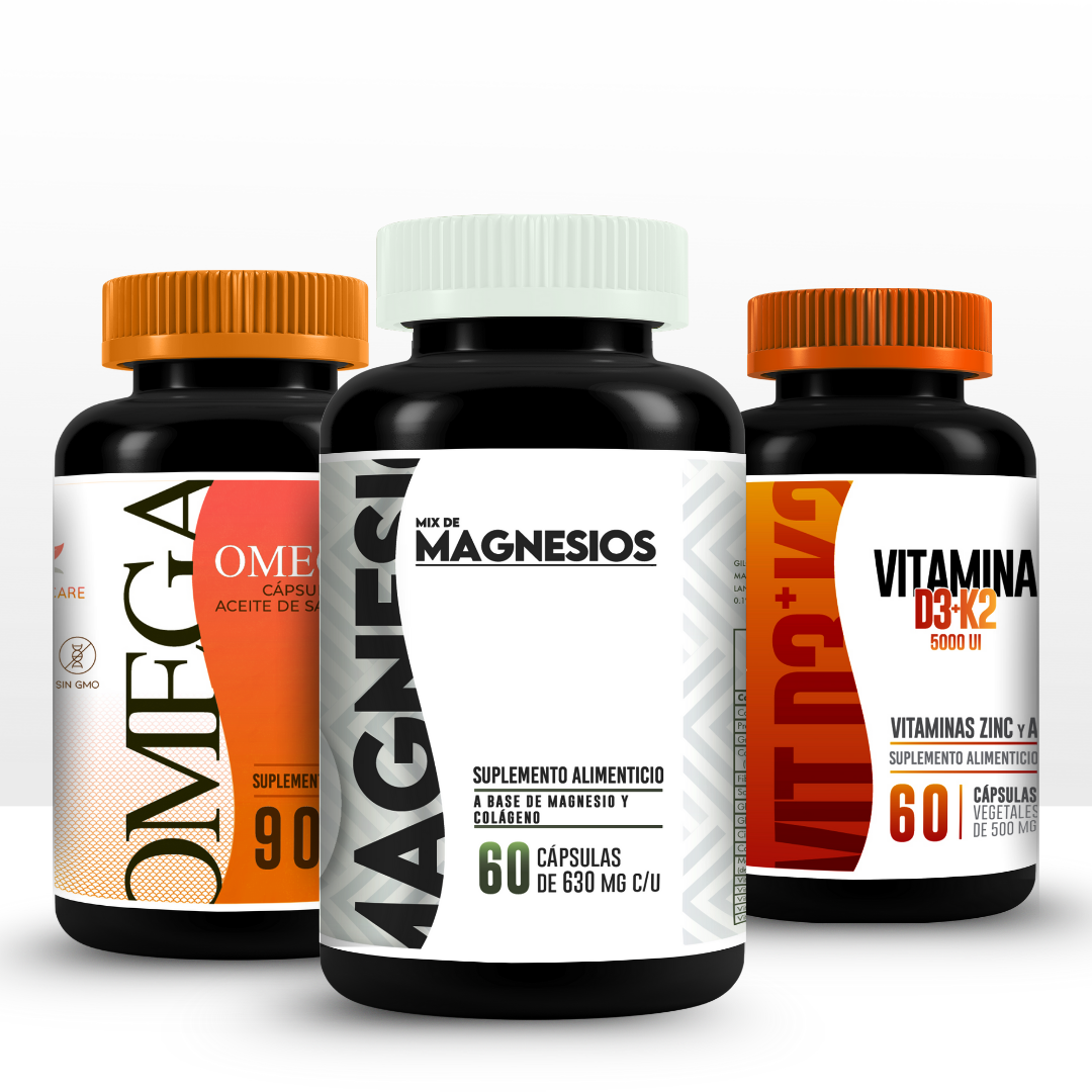 Magnesio + Vitamina D3K2+ Omega 3 - Diabetes