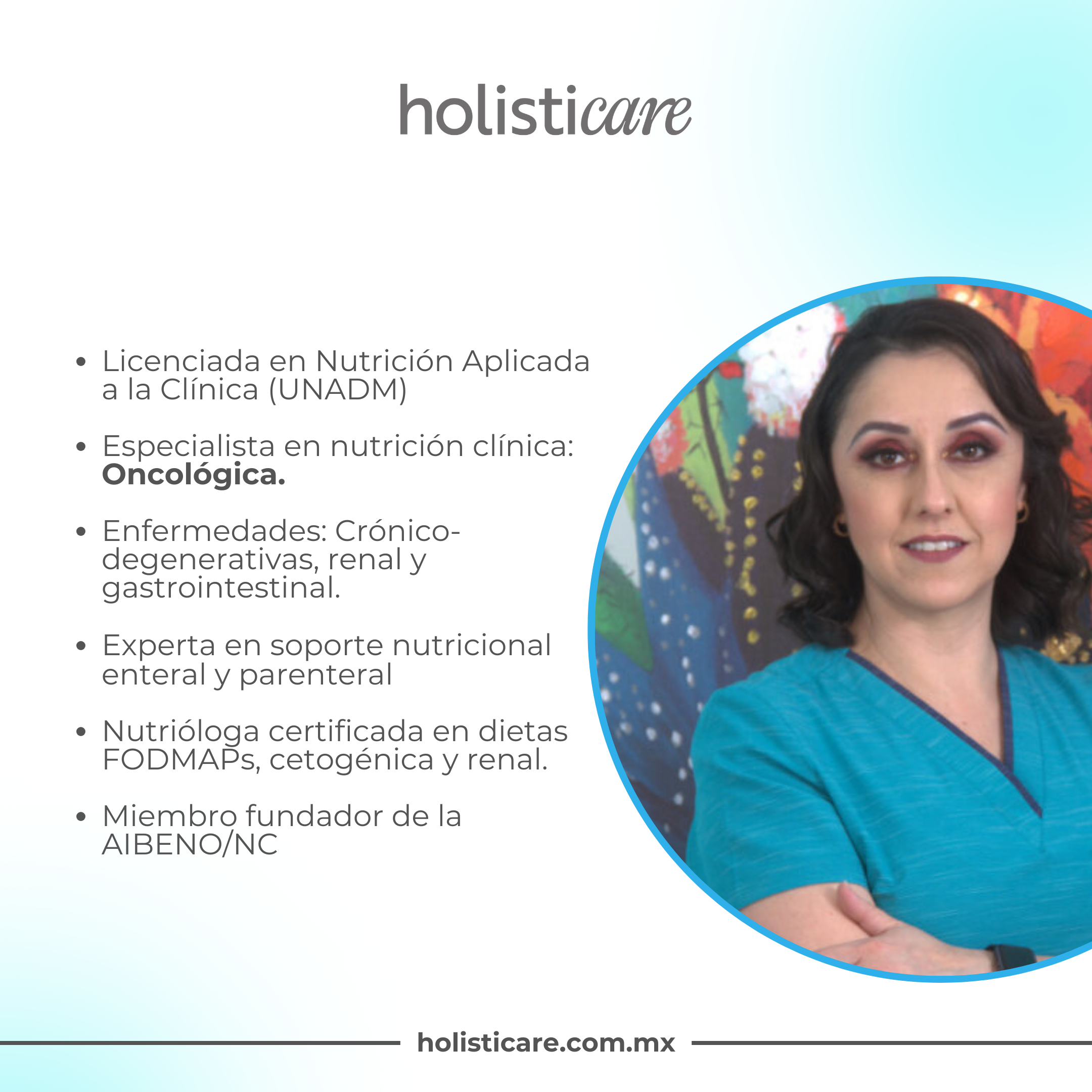 Lucia Flores | Nutrióloga Clínica |  Especializada en Oncología