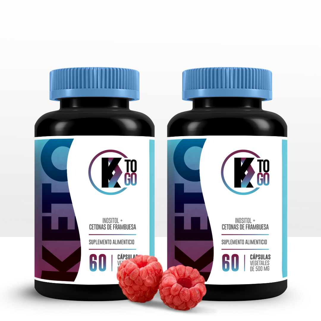 K-TO GO - Dúo Cetonas de frambuesa - Suplemento KETO- 60 cápsulas