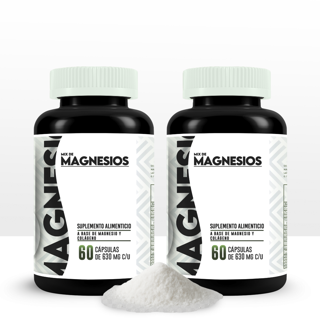 MIX DE TRES MAGNESIOS - 60 cápsulas de 530 mg