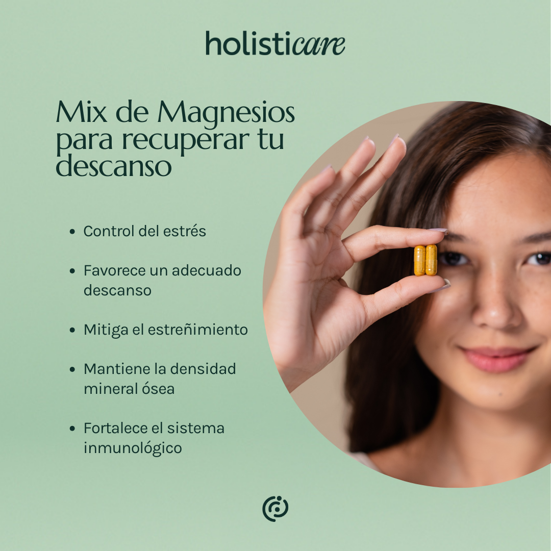 MIX DE TRES MAGNESIOS - 60 cápsulas de 530 mg