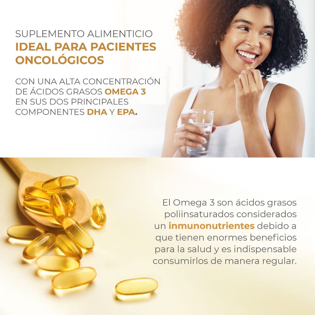 Nutrina - Proteína Lactosérica Para Pacientes Oncológicos 750gr + Omega 3 90 Caps POST OPERATORIO