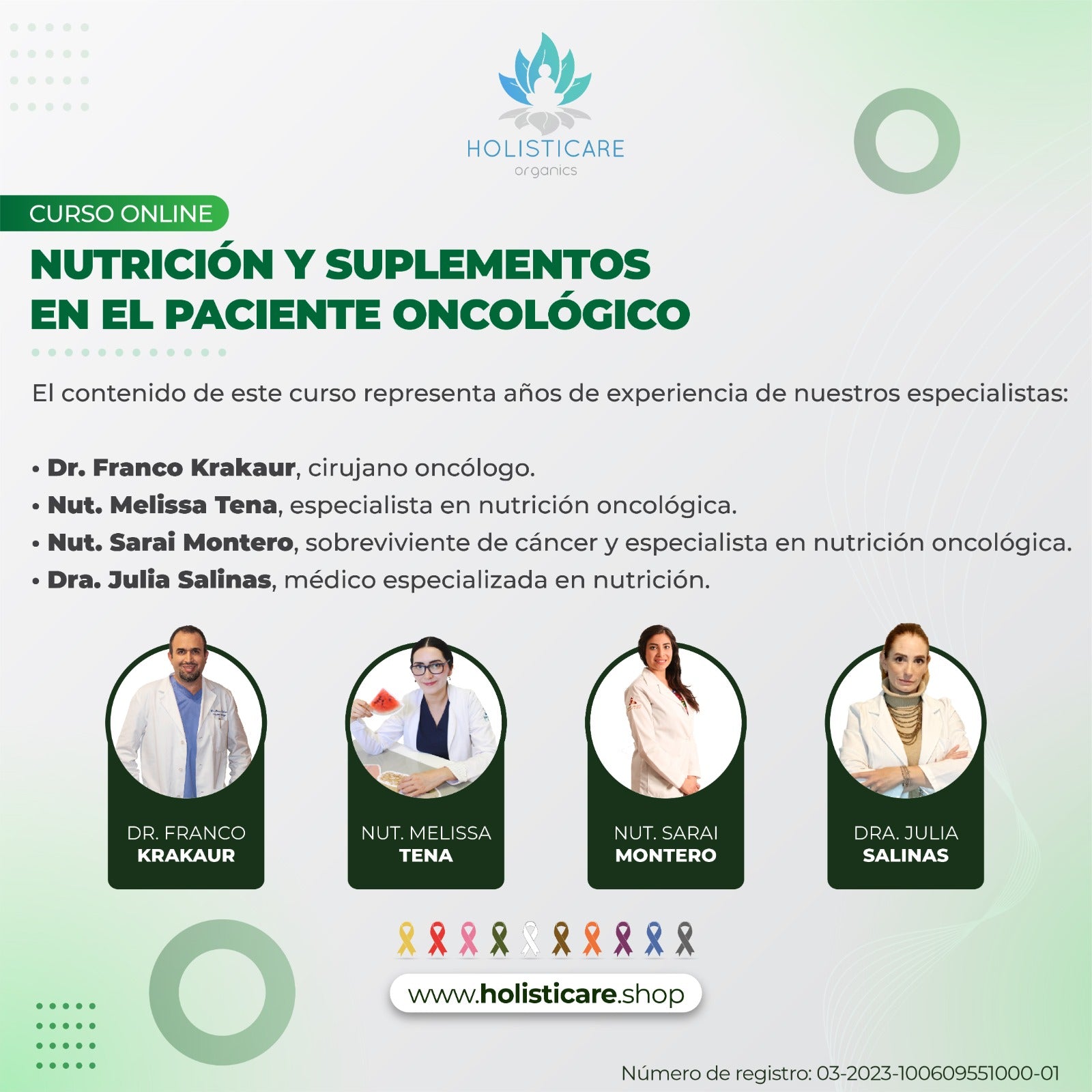 Nutrición Y Suplementos Dirigido a Pacientes Oncológicos / CURSO ONLINE