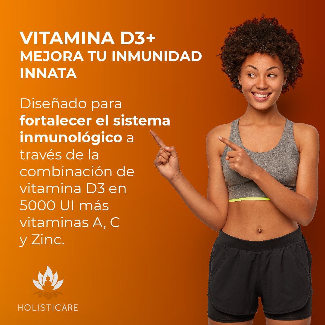 Vitamina D3 60 Cáps + Cúrcuma 60 Cáps KIT REFUERZO INMUNE